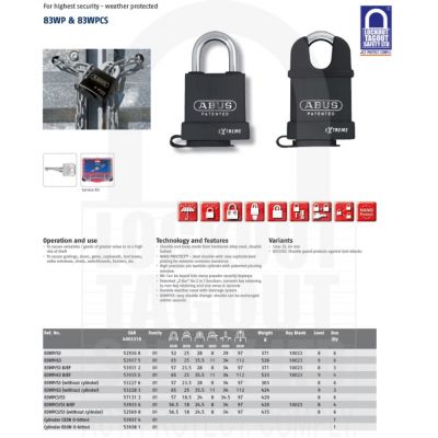 ABUS Weather Protected 53mm Restricted #4